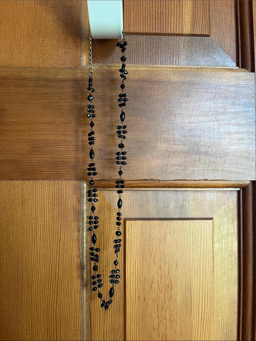 Black jeweled necklace